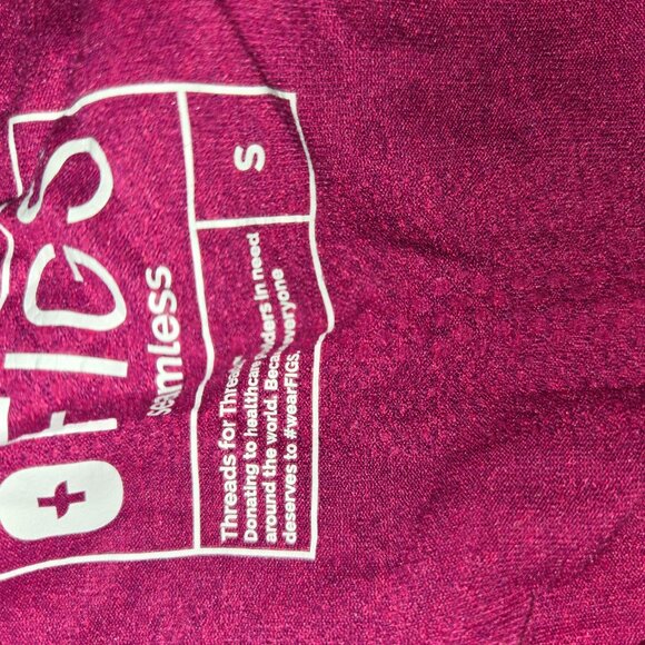 Figs Scrub Dark Magenta Nepal xs R Bottom/S Salta Seemless Top - Picture 4 of 8